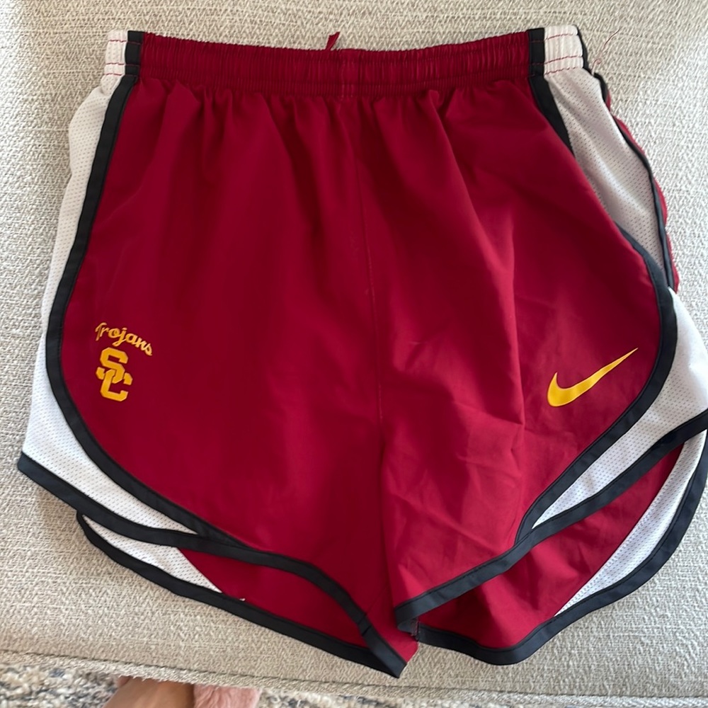 Nike Dry Fit USC Trojans logo running shorts